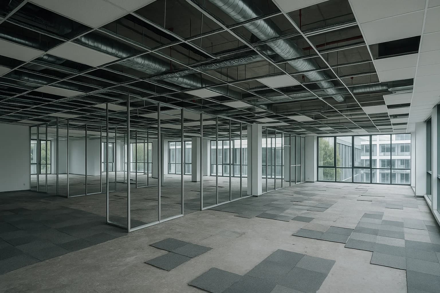 Gewerbliche Entkernung: Büro, Laden und Gastronomie