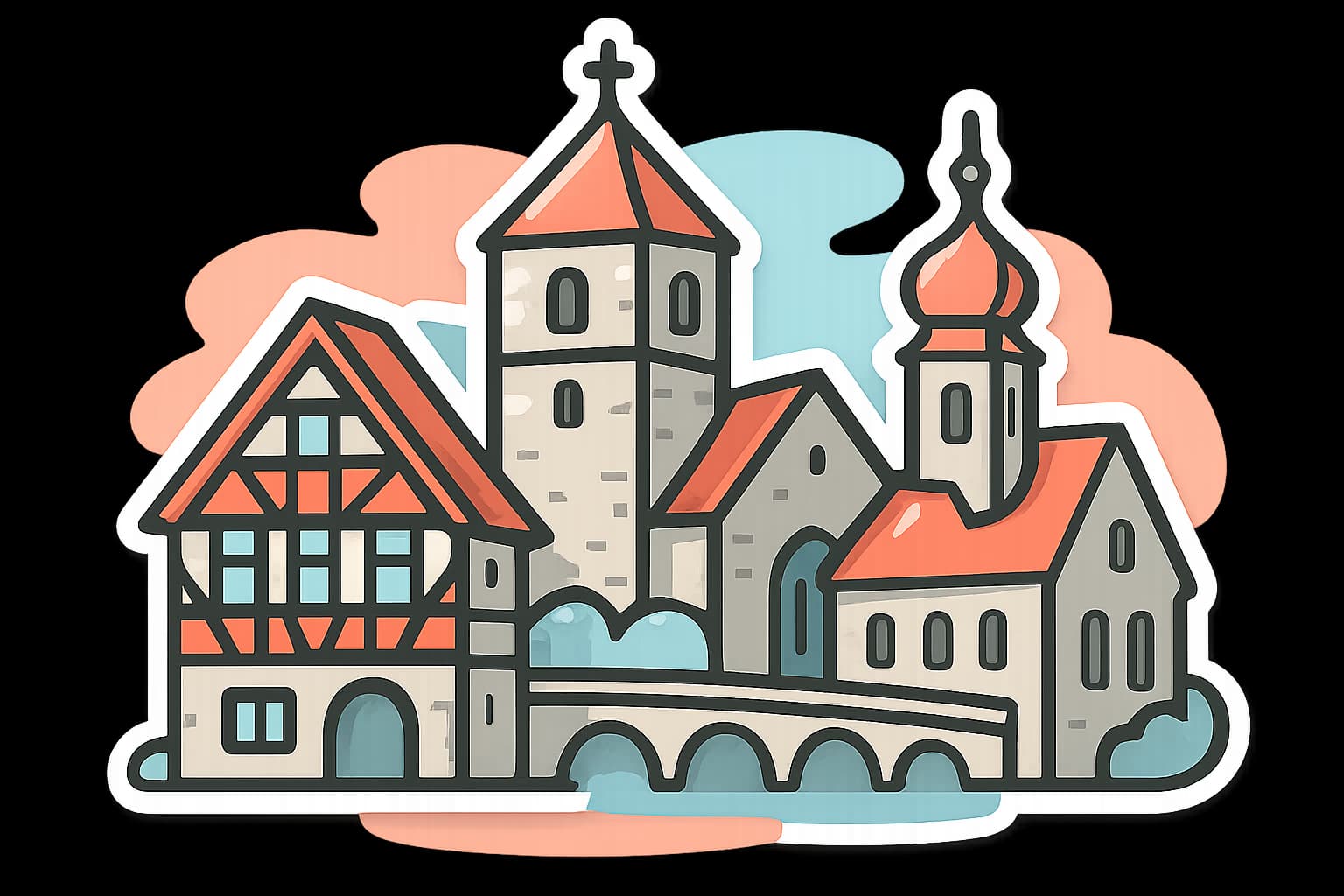 Blick über Sindelfingen mit der charakteristischen Stadtsilhouette und den umliegenden Landschaften im Landkreis Böblingen