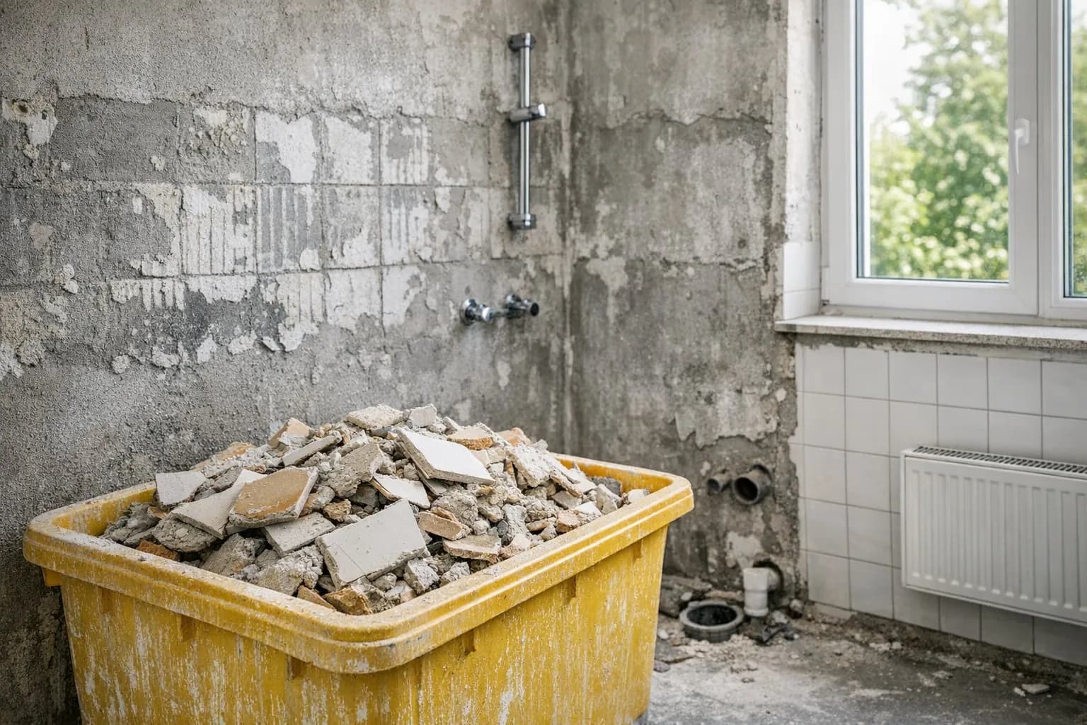 Badsanierung: Welchen Container brauche ich?