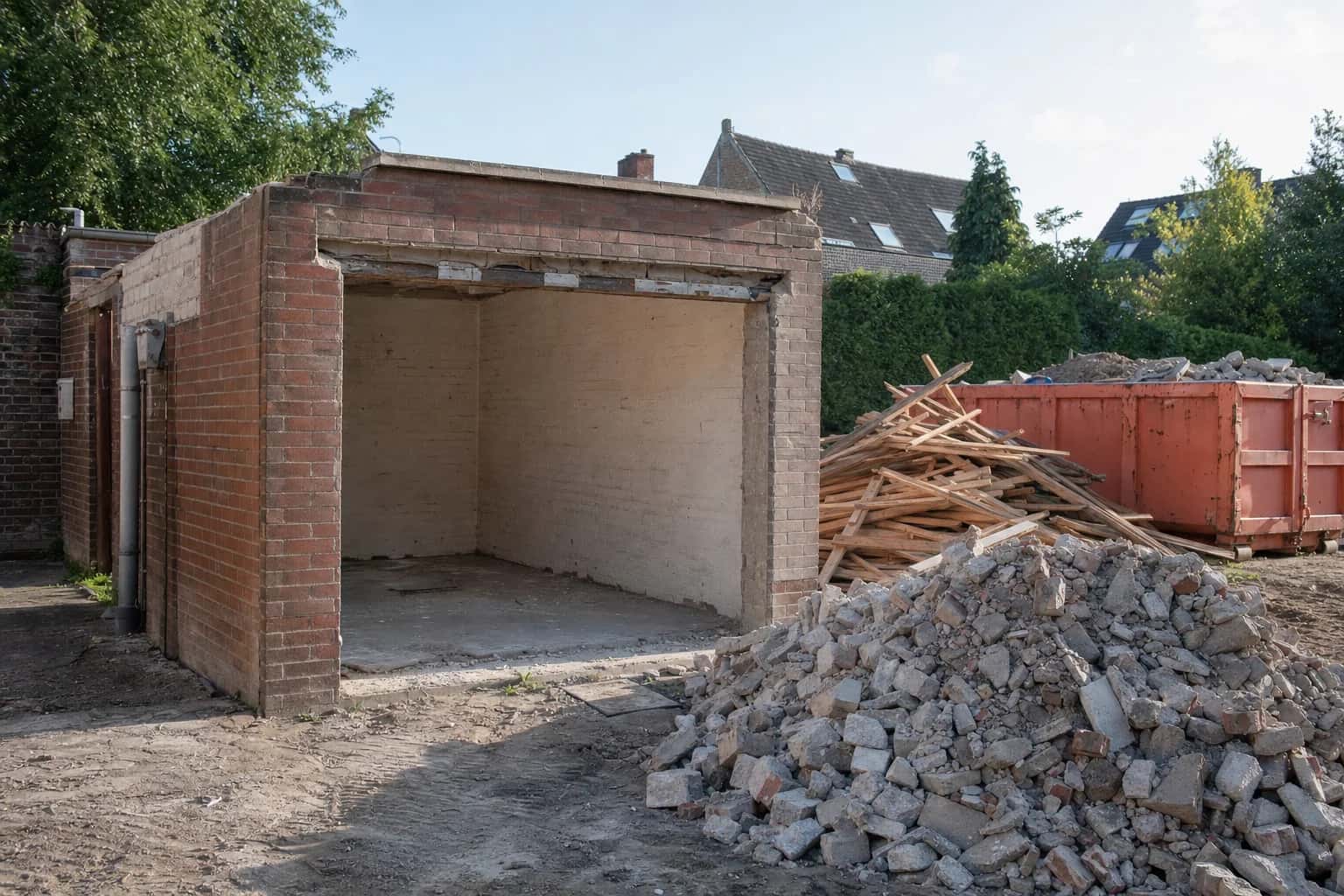 Garage abreißen lassen 2026: Firma, Kosten und Entsorgung